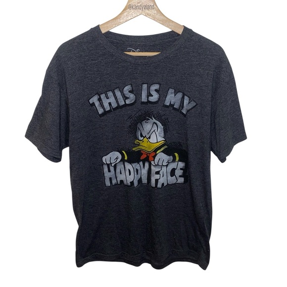 Disney Other - DISNEY Donald Duck This is my Happy Face Mens Tee